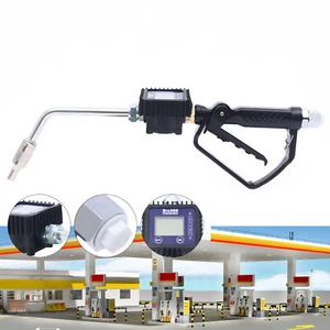 Air Operated Oil Transfer Pump & Control Valve Oil Dispenser Gun With Flow Meter - Picture 1 of 14