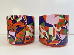 Teavana Starbucks 2016 Prism Geometric Abstract 12oz Mugs Tea Coffee Set Of 2 - Bild 1 von 8