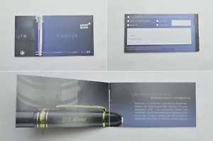 Montblanc Bleistift Kugelschreiber Tintenroller Füllfederhalter Geldbörse Tasche Gravurkarte - Bild 1 von 4