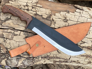 CUSTOM HAND FORGED CARBON Steel BOOK OF ELI MACHETE SWORD with Leather Sheath