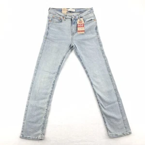 Levis 502 Regular Taper Jeans Boys Size 14 REG 27x27 Lite Blue Stretch Denim - Picture 1 of 12