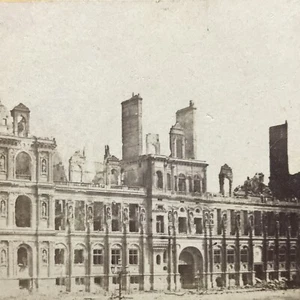 Hotel De Ville Herve & Debitte Paris Frankreich 1800’s Vintage Stereoview Card - Bild 1 von 6