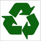 RECYCLING LOGO sign or sticker recycling bin environmental waste rubbish