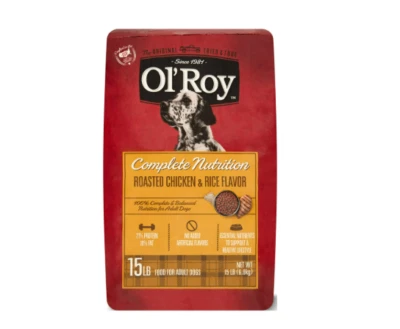 Ol' Roy Complete Nutrition Roasted Chicken & Rice Flavor Dry Dog Food, 15 lbs - Image 1 of 4