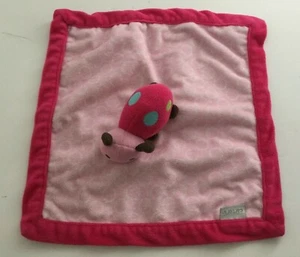 Carters Lovey Pink Ladybug Plush Polka Dot Baby Security Blanket LL - Picture 1 of 4