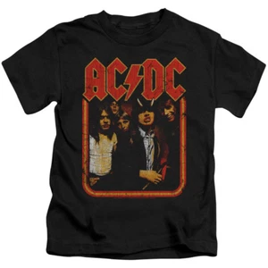 ACDC GROUP DISTRESSED Licensed Toddler Kids Graphic Tee Shirt 2T 3T 4T 4 5-6 7 - Picture 1 of 3