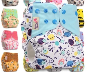Washable Reusable Cloth Diaper Baby Essential Ecological Adjustable Pocket Nappy - Picture 1 of 34