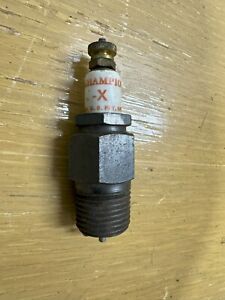 NOS Model T Ford Champion X Spark Plug Early Straight Porcelain