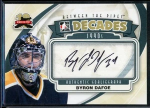 2011-12 ITG Between The Pipes Autographs #ABD Byron Dafoe - Picture 1 of 2