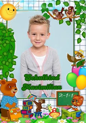 Einschulung Schulanfang Tortendeko rechteckiger Tortenaufleger  Tortenbild 0714 - Bild 1 von 3