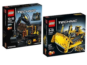 LEGO® Technic 42053+42028 Volvo EW160E +Bulldozer Neu OVP New MISB Zust.`B´ - Picture 1 of 12
