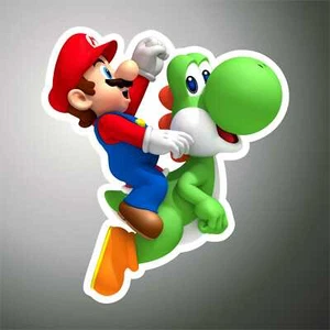AUFKLEBER super mario Yoshi decal sticker autocollant pegatina adesivo - Bild 1 von 1