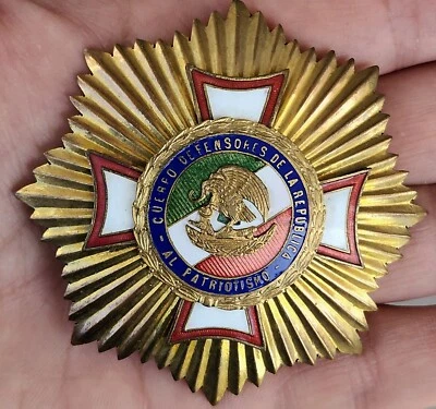 MÉXICO. Pecho ESTRELLA Orden Patriótica Revolucionaria Ignacio Comonfort años 20 Foto 1 de 4