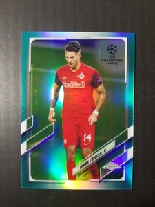 2020-21 Topps Chrome UCL Dominik Szoboszlai Aqua Refractor /199 See Pics