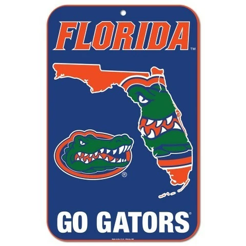 FLORIDA GATORS 11"x17" PLASTIC SIGN DURABLE POSTER OUTDOOR OR INDOOR Cover