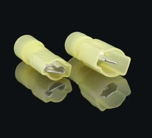 100 Pack 12-10 AWG Male & Female Fully Insulated Nylon Quick Disconnect .250" UL - Picture 1 of 2
