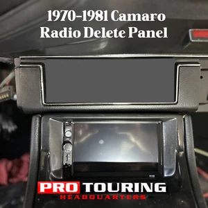 1970-1981 2nd Generation Chevy Camaro Radio Delete Panel Plate SS Z28 RS - Picture 1 of 11
