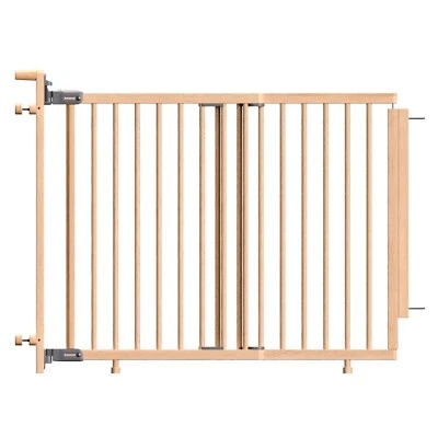 DOLLE Treppenschutzgitter Treppengitter Kindergitter Buche 74,5 bis 114 cm - Bild 1 von 4