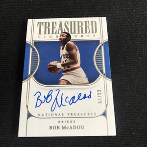 2022-23 National Treasures Bob McAdoo Treasures Signatures autógrafo automático #67/99 - Imagen 1 de 2