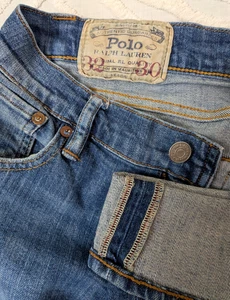 Polo Ralph Lauren Jeans Mens 32x30 Varick Straight Slim Denim Dungarees - Picture 1 of 23
