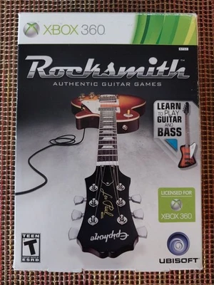 Rocksmith Authentic Guitar & Bass Games Box Set With Tone Cable Xbox 360 NEW - Image 1 of 4