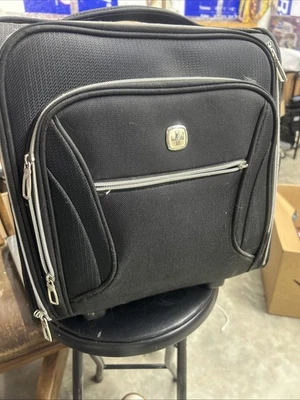 SWISSGEAR Softside Expandable Black Luggage Checked Spinner - Image 1 of 4