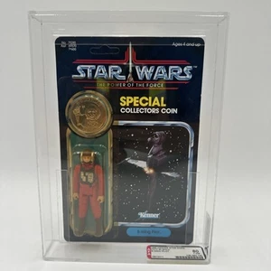 STAR WARS KENNER 1984 B-WING Pilot POTF COIN FIGURE GRADED AFA 80 VINTAGE - Picture 1 of 7