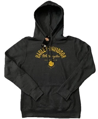 NUEVA Sudadera con Capucha Harley Davidson Motocicleta - Tobacco Road NC Gris Mujer M Foto 1 de 4