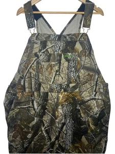 Remington Overalls Adult 2XL 50-52 Green Camo Quilt Lined Hunting - Picture 1 of 11