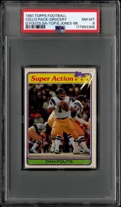 1981 Topps Football Cello Pack w Dan Fouts Top/Ed Too Tall Jones Back Back PSA 8 - Bild 1 von 3