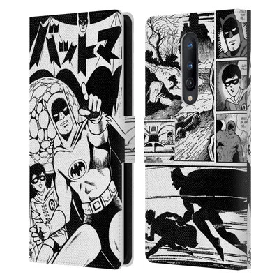OFFICIAL BATMAN DC COMICS BAT-MANGA! LEATHER BOOK WALLET CASE FOR ONEPLUS PHONES - Image 1 of 4