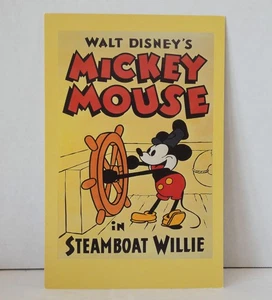 MICKEY MOUSE DAMPFER WILLIE SCHÖNES SAMMLERSTÜCK ORG Mickey Memorability KARTE - Bild 1 von 2