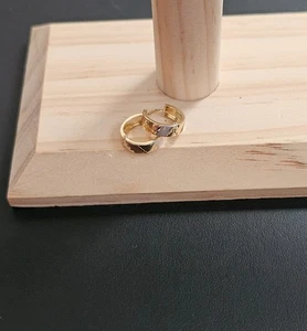 14k gold tri color earrings - Picture 1 of 8