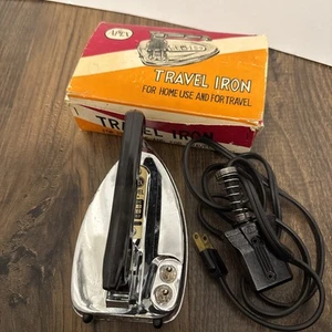 Ferro da stiro da viaggio pieghevole vintage Apex scatola originale Giappone - Foto 1 di 6