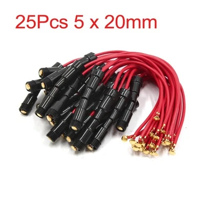 25Pcs Automotive Car Inline Screw Type Connector Cable 5x20mm AGC Fuse Holder  - Image 1 of 3