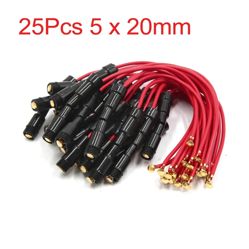 25Pcs Automotive Car Inline Screw Type Connector Cable 5x20mm AGC Fuse Holder  - Image 1 of 3