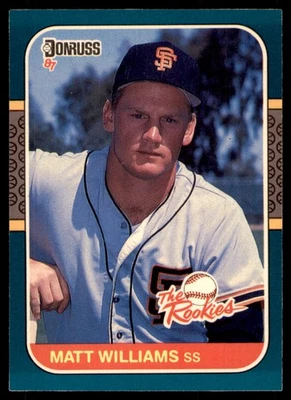 1987 Donruss The Rookies #45 Matt Williams RC - Image 1 of 2