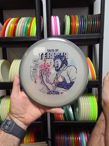 Axiom Discs Particle Eclipse Hex 177g #11 Halloween Big Jerm Blue Glow Disc Golf - Picture 1 of 9