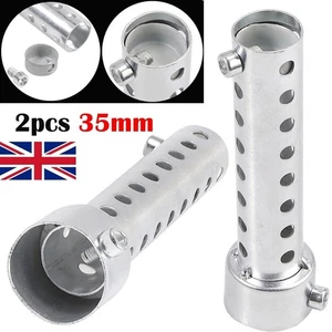 2X 35mm Motorcycle Motorbike Exhaust Can Pipe Muffler Baffle DB Killer Universal - Picture 1 of 13