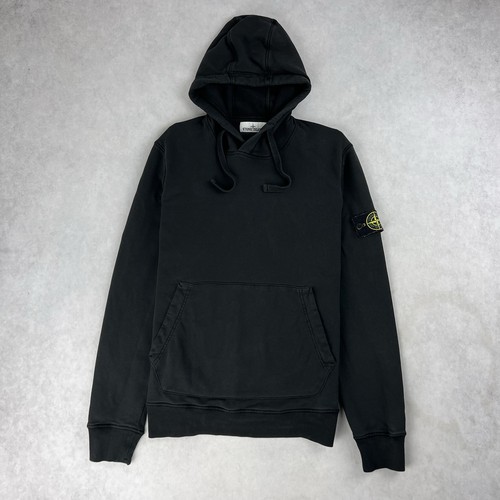 Stone Island Pullover Felpa con Cappuccio Maglione Medio Nero Felpa 5009