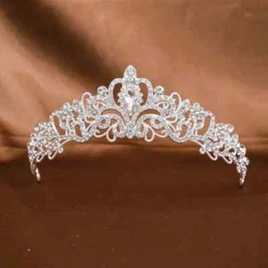 Crystal Rhinestone Tiara Princess/Pageant/Wedding Bridal/ Prom/Party - Picture 1 of 7
