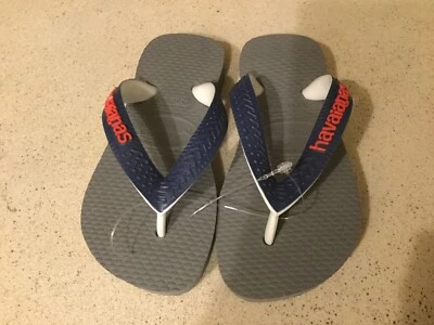 Sandalias chanclas Little Havaianas azul marino lindas para niños pequeños 23-24 talla 5/6 EE. UU. Foto 1 de 4