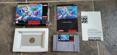 Mega Man X 1 - Super Nintendo SNES Video Game CIB Complete Box Manual lot TESTED - Image 1 of 4