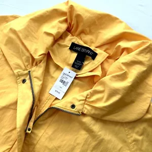 Lane Bryant Damen leichte Windjacke Größe 18/20 Kordelzug Reißverschluss Druckknopf - Bild 1 von 11