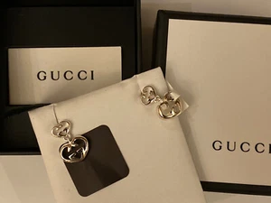 Gucci Love Britt Doppelherz Ohrringe Sterlingsilber Made in Italy Neu im Karton - Bild 1 von 6