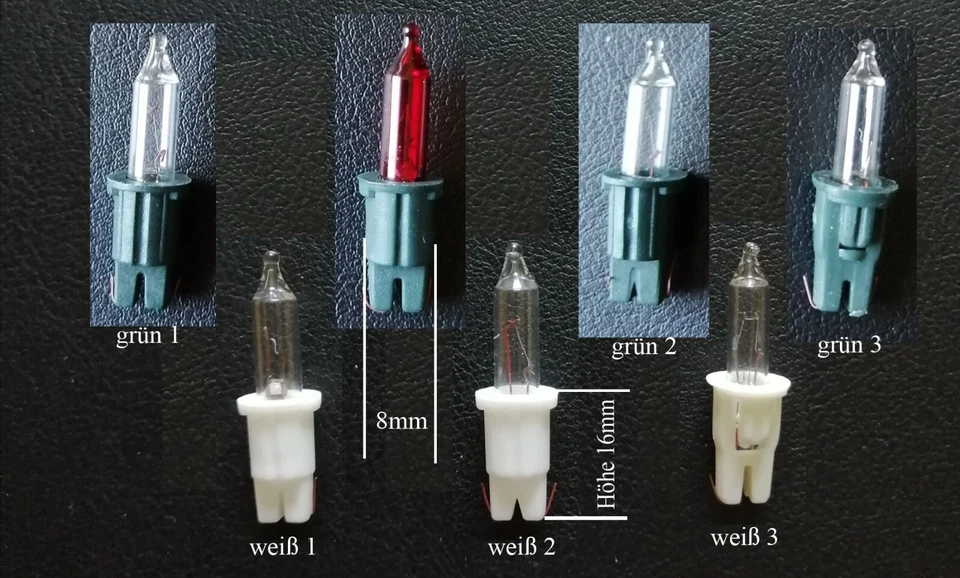 5 Stück Hellum Ersatzlampen für Mini Lichterkette  24V 12V 7V 5V 3V 2,5V - Bild 1 von 1