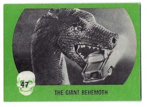 1961 NU-CARDS Card NO.47  Horror Monster 1st Ser. GREEN THE GIANT THEBEHEMOTH NM