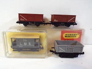 PECO ANDERE SCHWADER VON 4X KOHLEWAGEN BREMSWAGEN ETC GEBRAUCHT GUT 2 VERPACKT (N115) - Bild 1 von 1