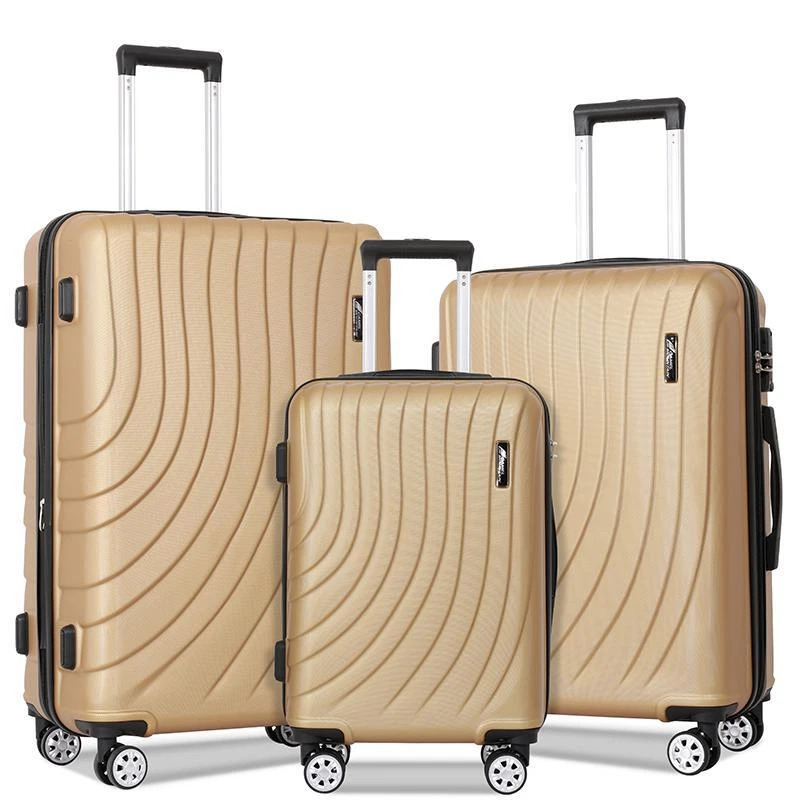 Juego de Equipaje 3 Piezas Maleta Expandible Cerradura TSA Ruedas Doble Giratorias Lado Duro Foto 1 de 4