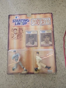 Kenner Starting Lineup Baseball Greats Mickey Mantle Joe DiMaggio Action Figures - Picture 1 of 6